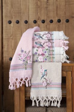 Arliva Home Asuman  3d Nakışlı El-Yüz Havlusu 50x80  6'lı