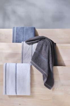 COTTONMANIA Profundo - Ekstra Yumusak, Modern %100 Pamuk 50x90cm. El / Yuz Havlu Seti