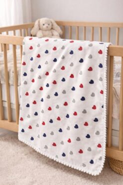 LOTUSSTEKSTİL Pamuklu(pazen)Bebek Battaniyesi