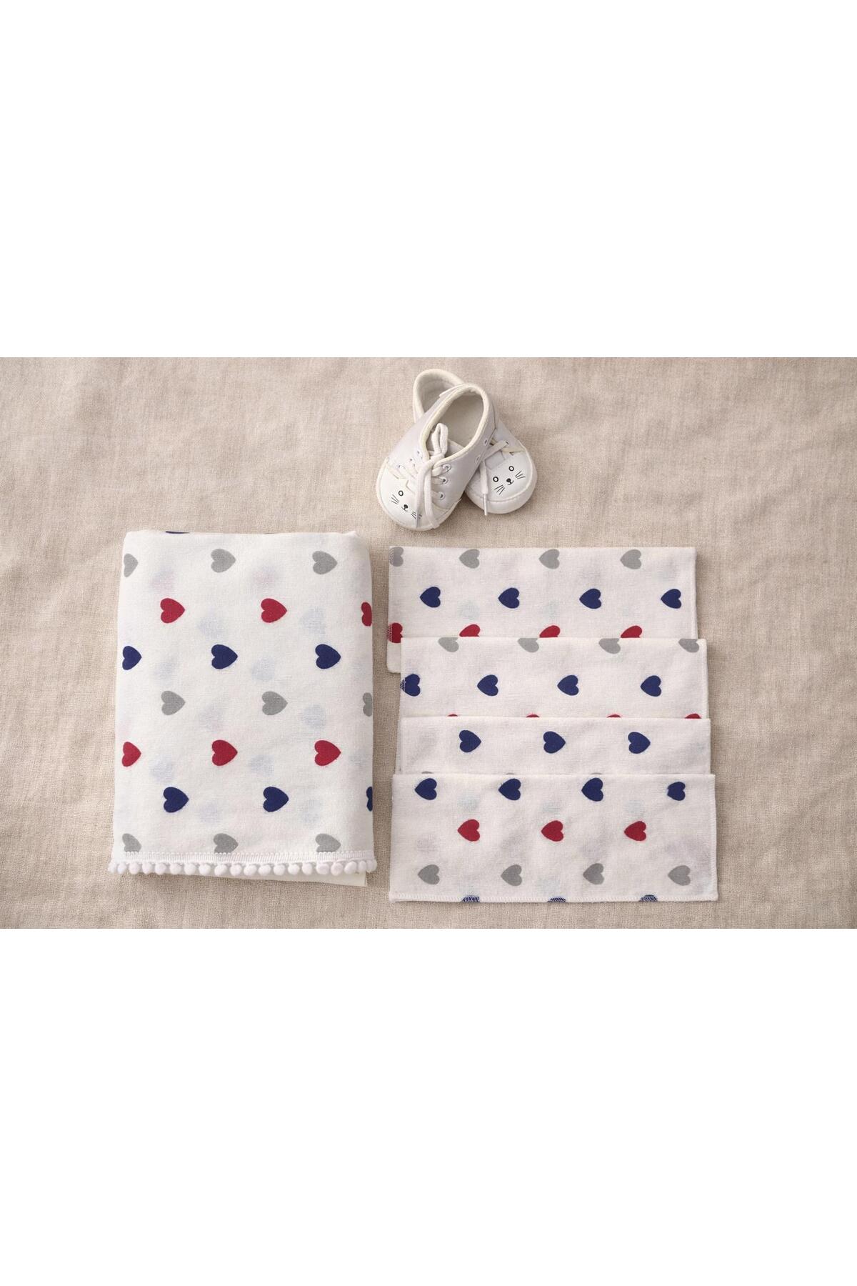 LOTUSSTEKSTİL Pamuklu(pazen)Bebek Battaniyesi - Görsel 2