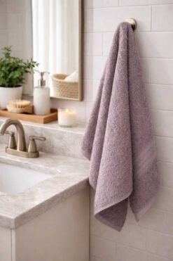 vanillasoft Vanilla 50 x 90 El Yüz Havlusu 100% Pamuk Yüksek Emicili Spor Fitness Kuaför/Berber Havlusu