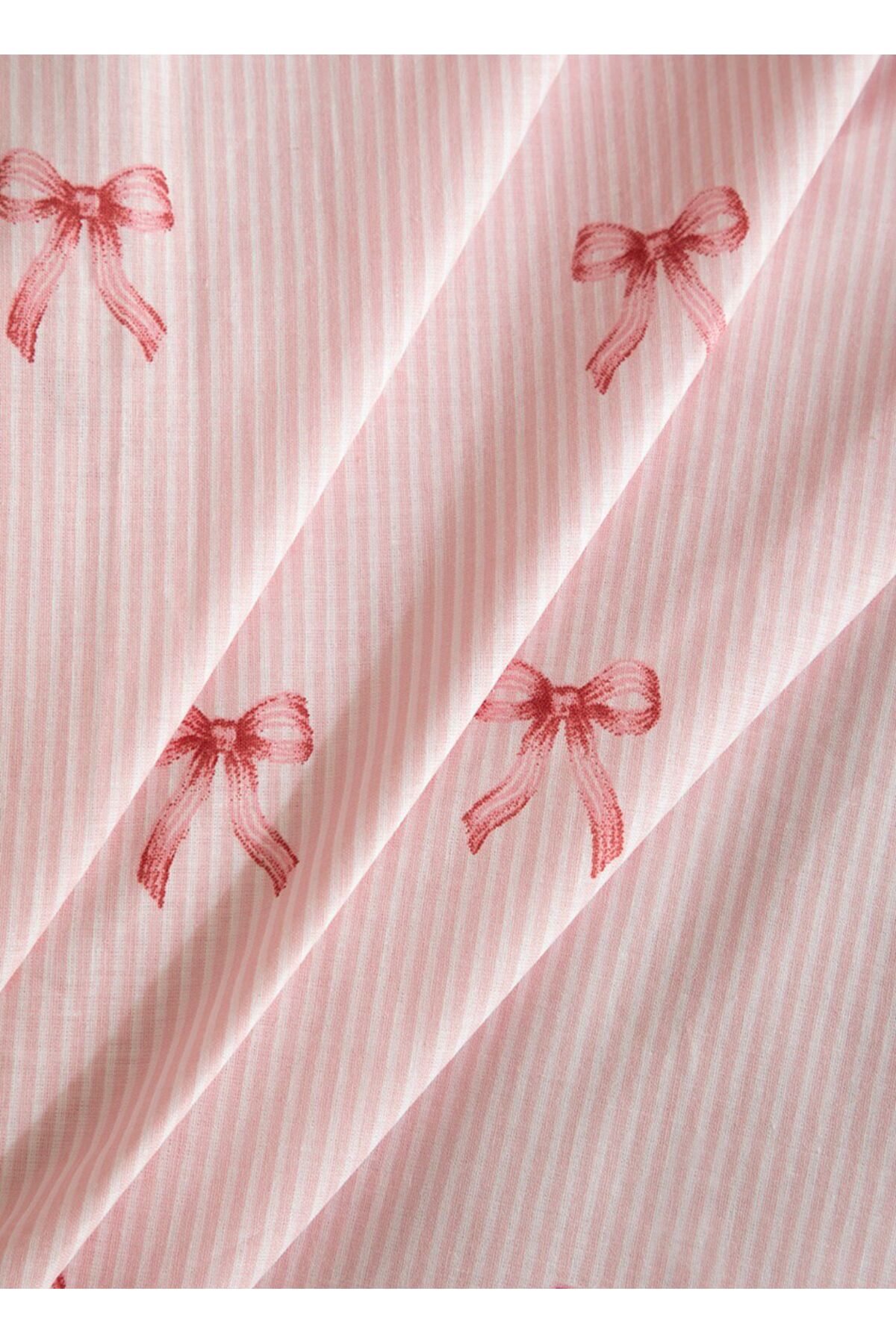 Uçkan home %100 PAMUKLU FİYONK DESEN FIRFIRLI ÇİFT KİŞİLİK NEVRESİM SETİ - Görsel 2