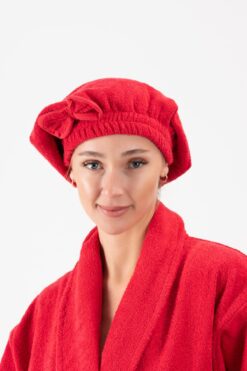 Ender Home CottonVerse Saç Kurulama Bonesi – %100 Pamuk , Fiyonklu