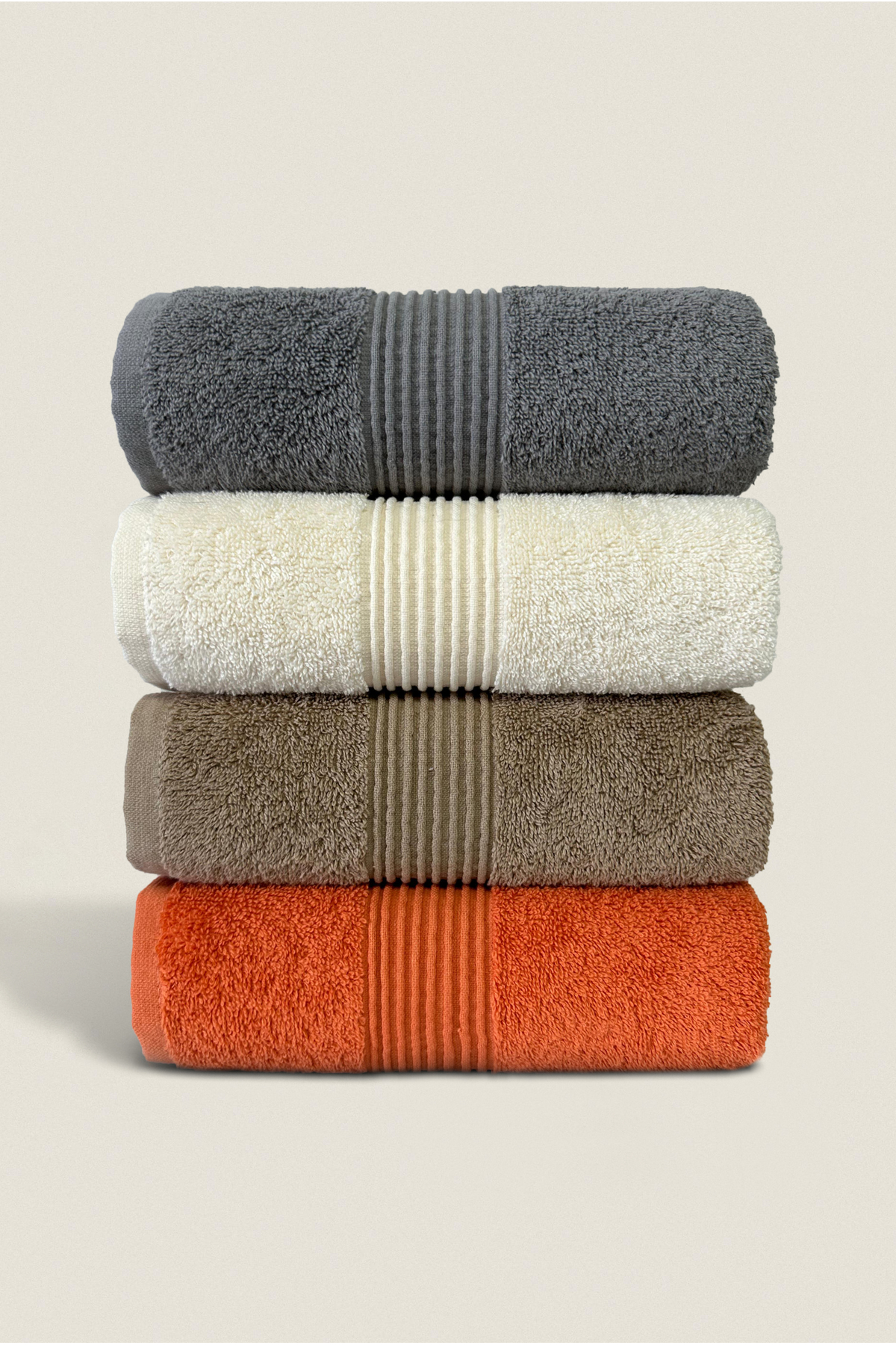 Ellaline 4'lü Havlu Seti %100 Pamuk Sertifikalı, El Yüz Mutfak Havlusu, 50x90cm Ultra Emici ve Yumuşak 4 Renk - Görsel 3