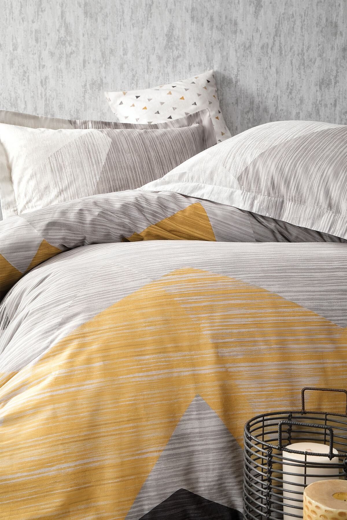 Yataş Aden Ranforce Tek Kişilik Nevresim Takımı - Gri - Görsel 2