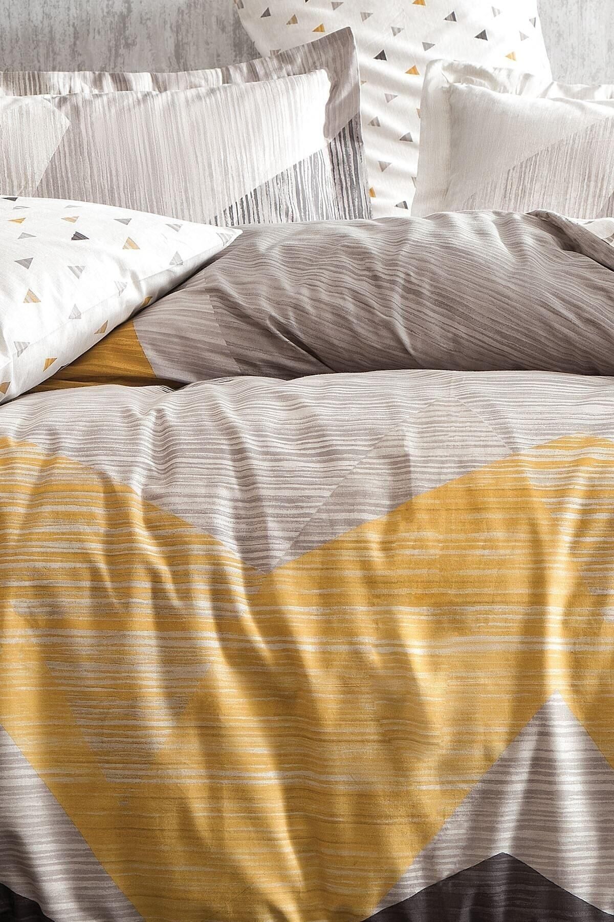 Yataş Aden Ranforce Tek Kişilik Nevresim Takımı - Gri - Görsel 3