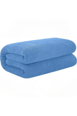 KAYABEY HOME Büyük Banyo Havlusu 90x150 %100 Pamuk Açık Mavi Banyo Duş Havlusu