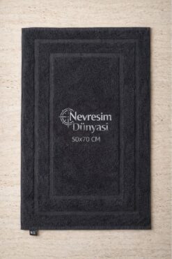 Nevresim Dünyası Ayak Havlu 50x70 Siyah