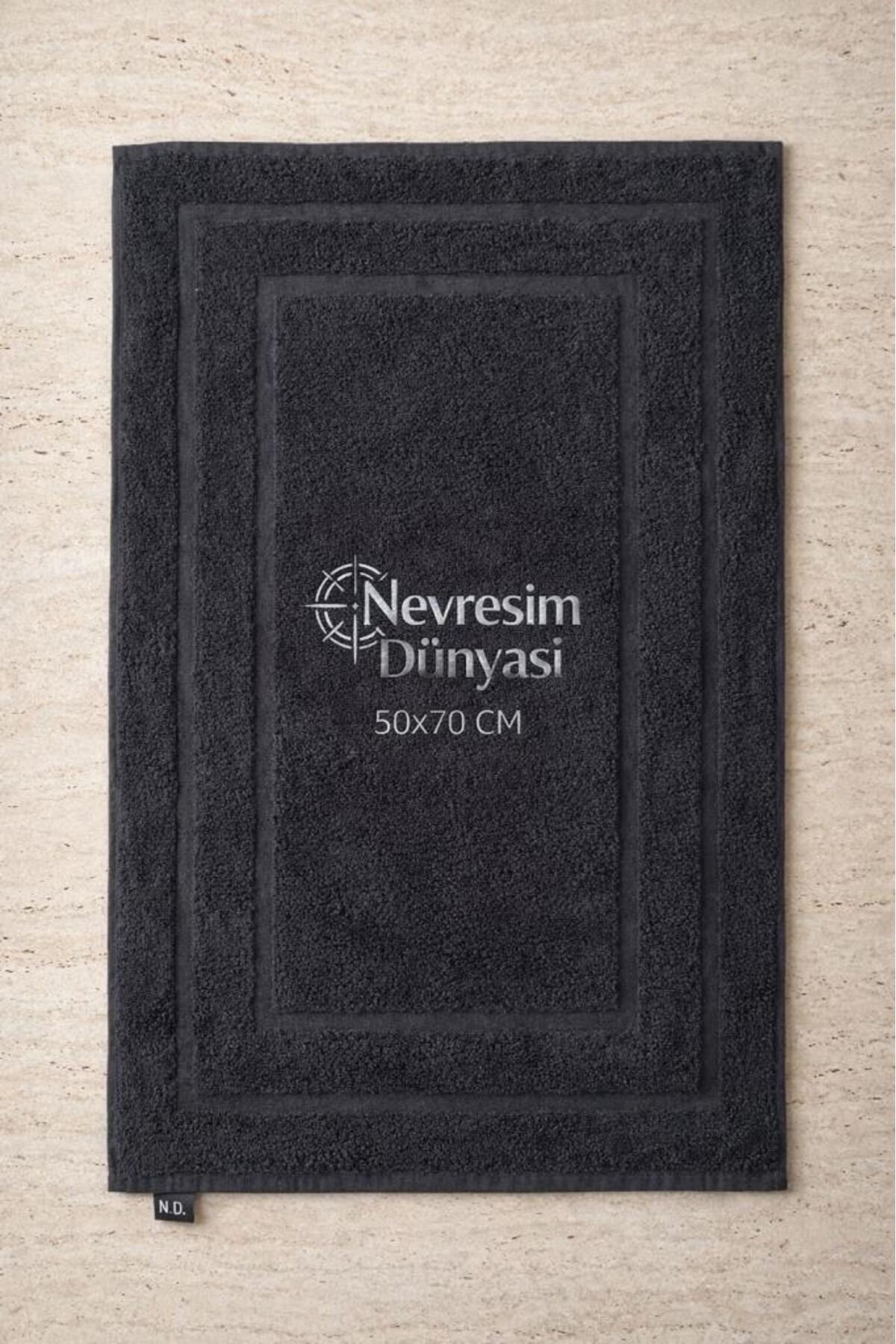 Nevresim Dünyası Ayak Havlu 50x70 Siyah