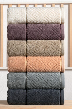 Minoset Piramit El Havlu Seti 6’lı %100 Pamuk 50x90 cm – Emici, Yumuşak, Dayanıklı Havlu -  - 1300 gr