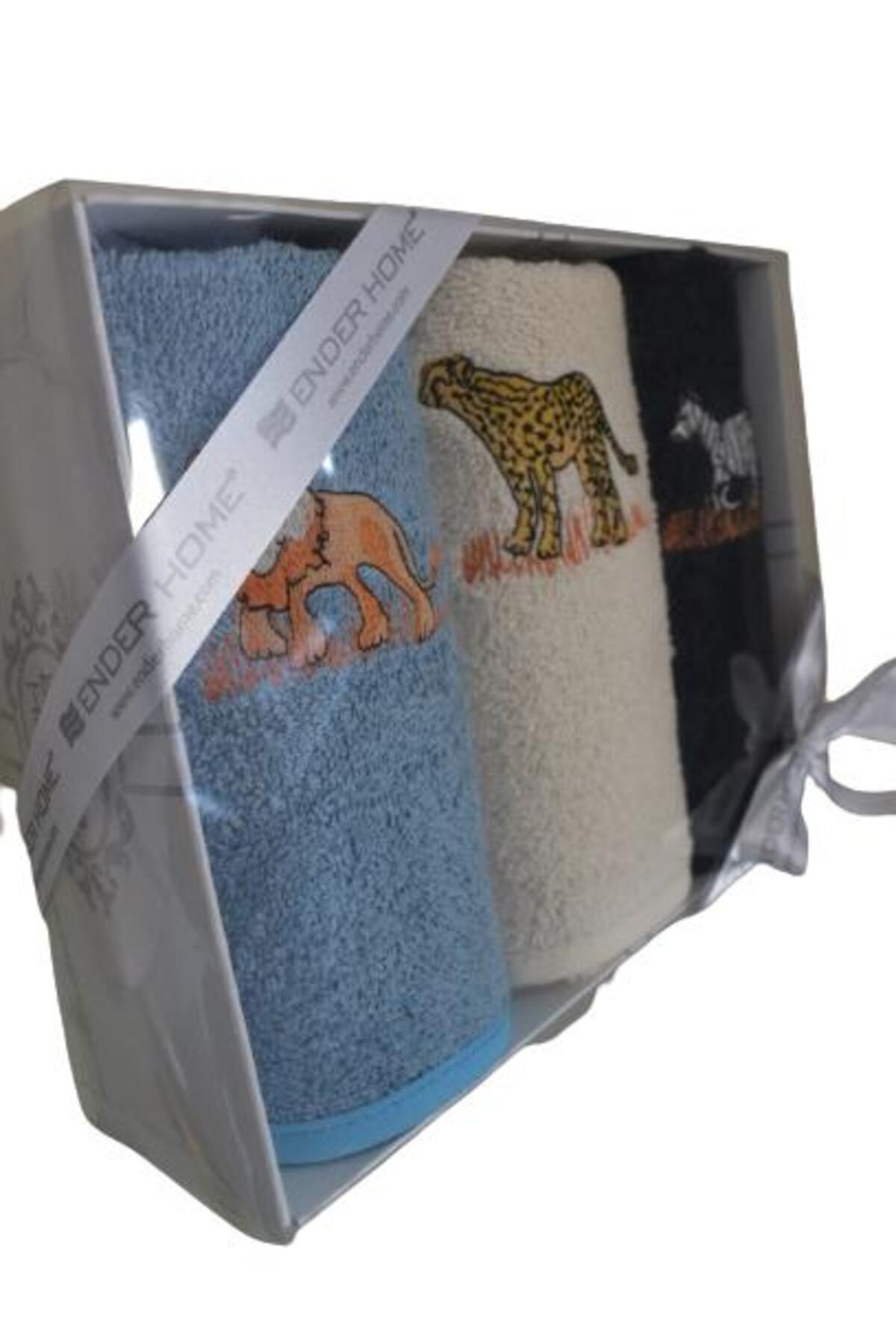 Ender Home MiniZoo 3'lü Mutfak Havlu Seti – 30x50 cm - Görsel 2