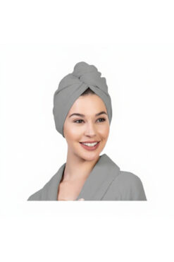 arashomecollection %100 Pamuklu Düğmeli Saç Bonesi - Plaj Havuz Deniz Uyumlu Hızlı Kurulama Baş Havlusu