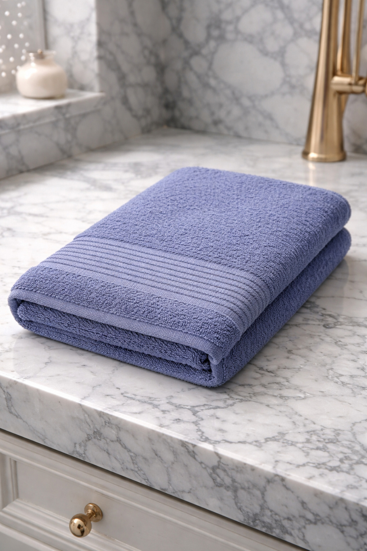 LaraLisa %100 Pamuklu 70x140 cm Düz Renk Banyo Havlusu