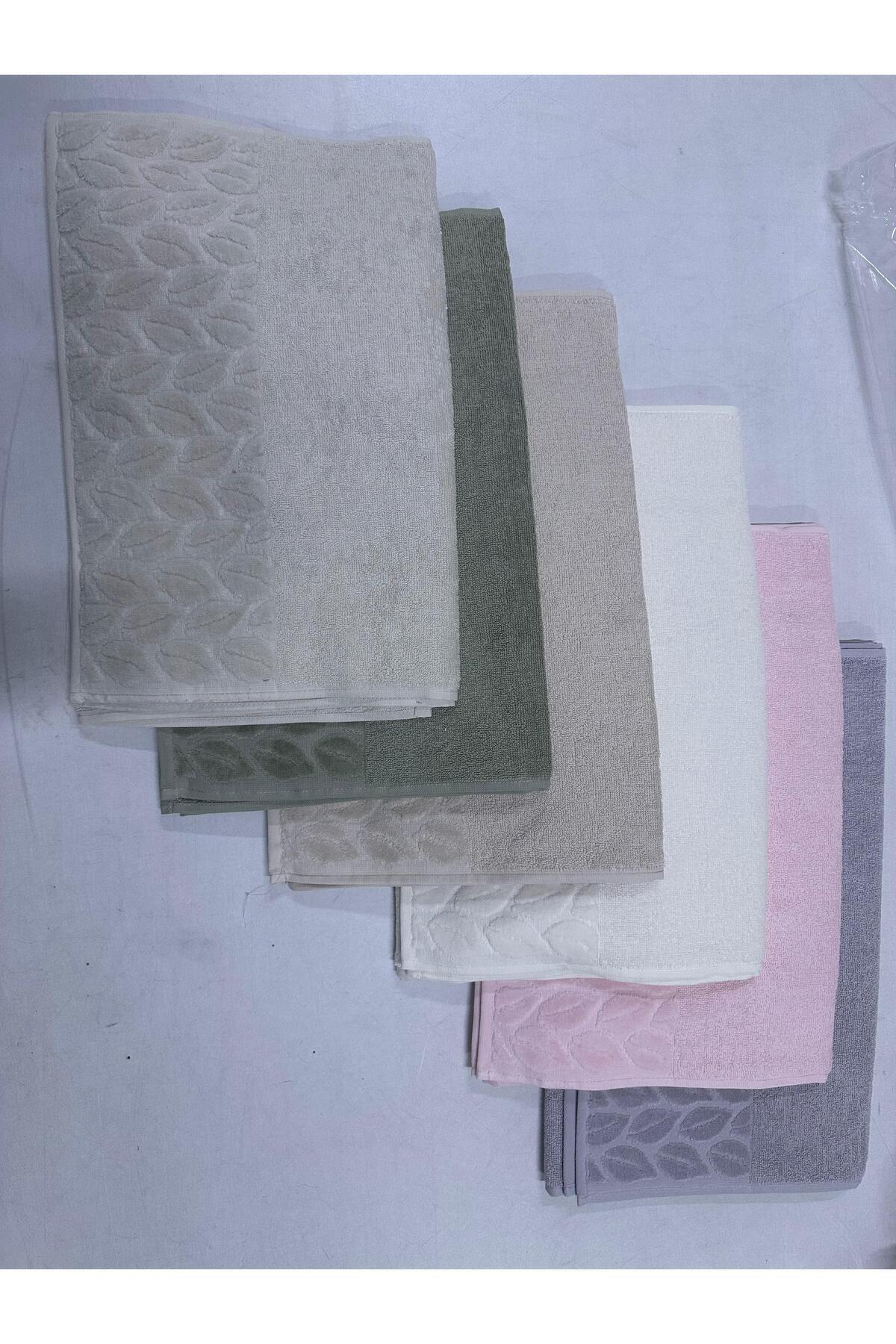 Nurpak %100 Pamuklu Hazal el yüz havlusu 50x90 6Adet - Görsel 2