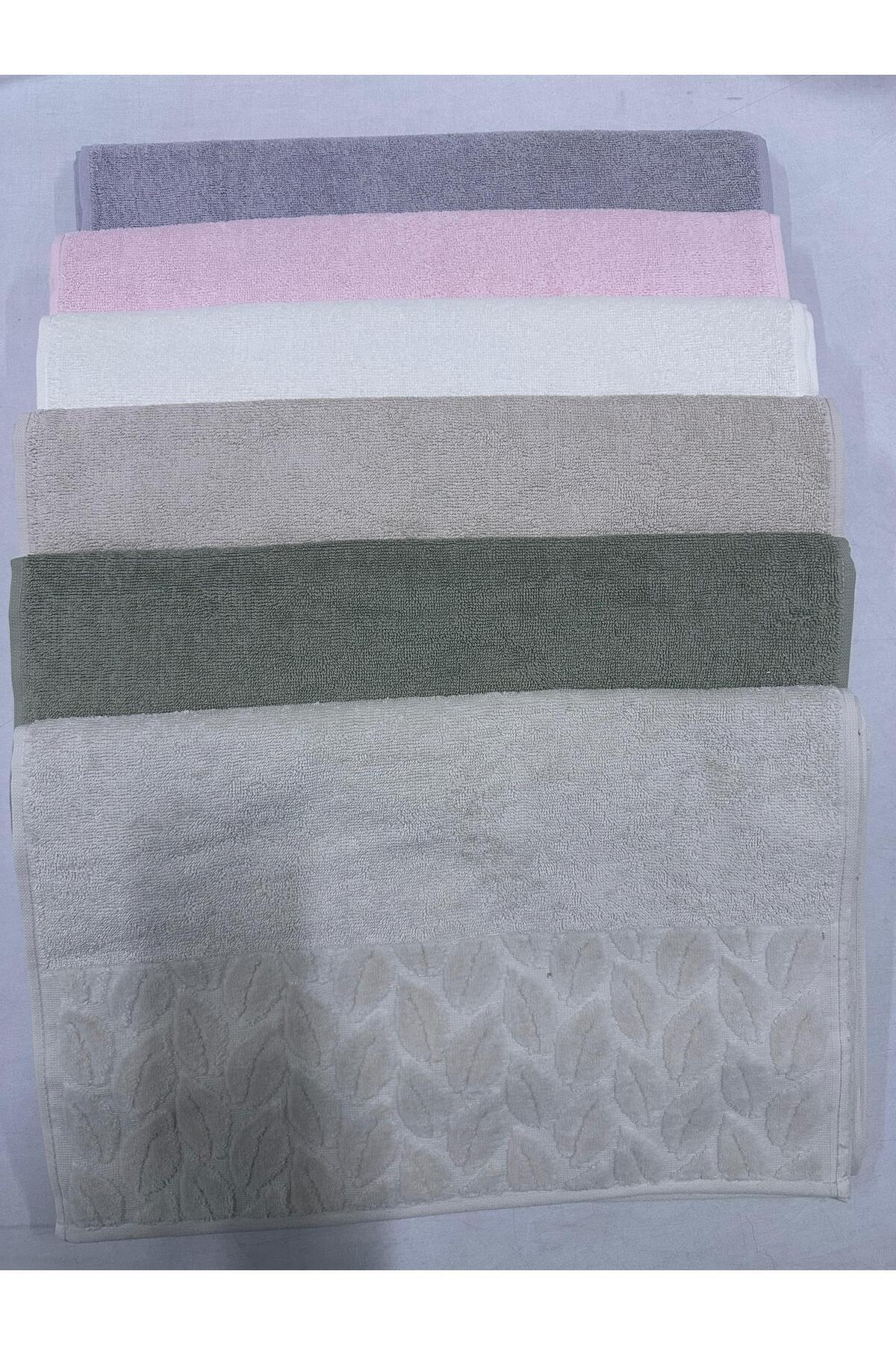 Nurpak %100 Pamuklu Hazal el yüz havlusu 50x90 6Adet - Görsel 3