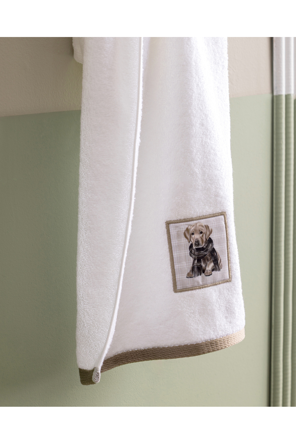 Madame Coco Elroy %100 Pamuk Yüz Havlusu - Beyaz - 50x70 cm - Görsel 2