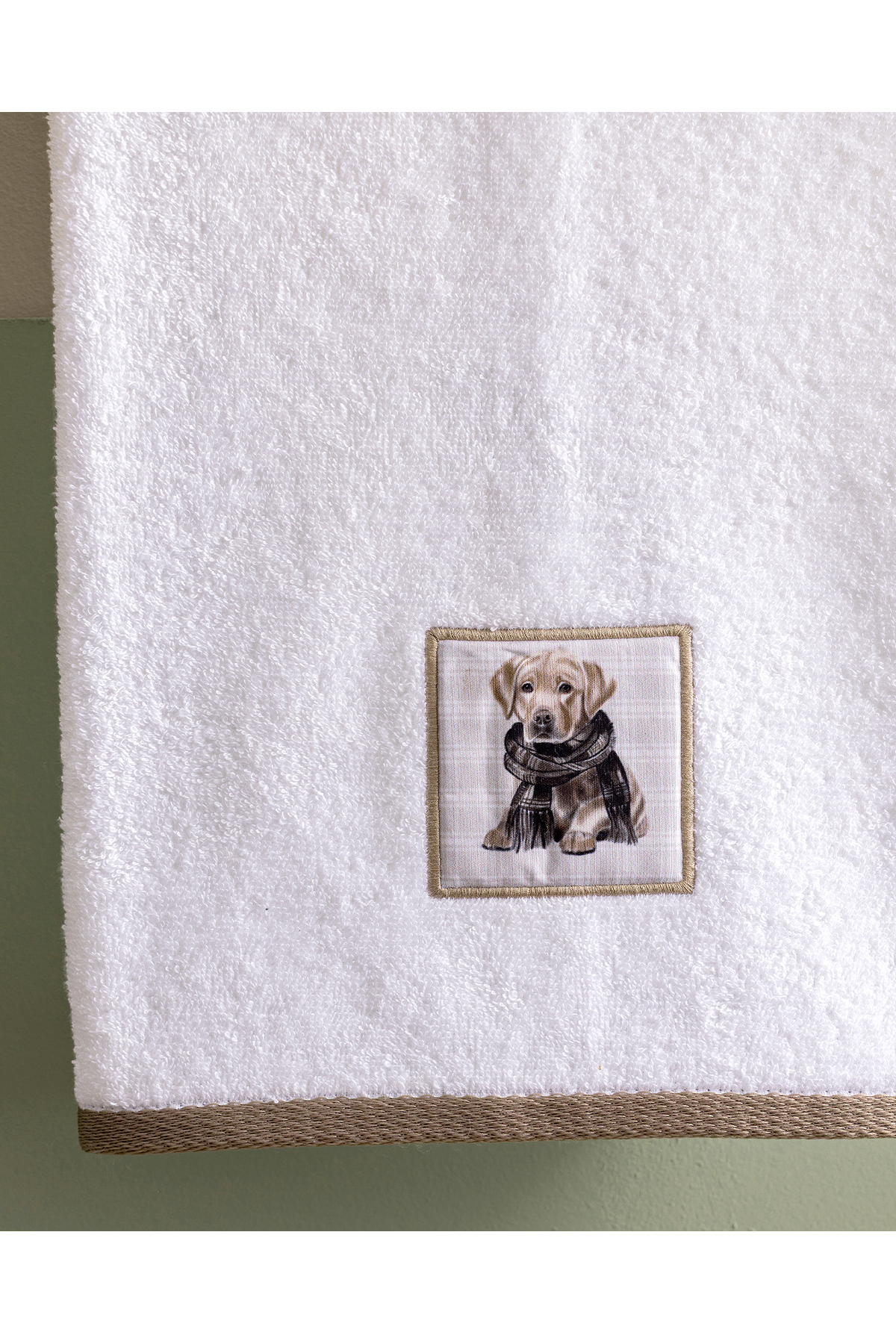 Madame Coco Elroy %100 Pamuk Yüz Havlusu - Beyaz - 50x70 cm - Görsel 3