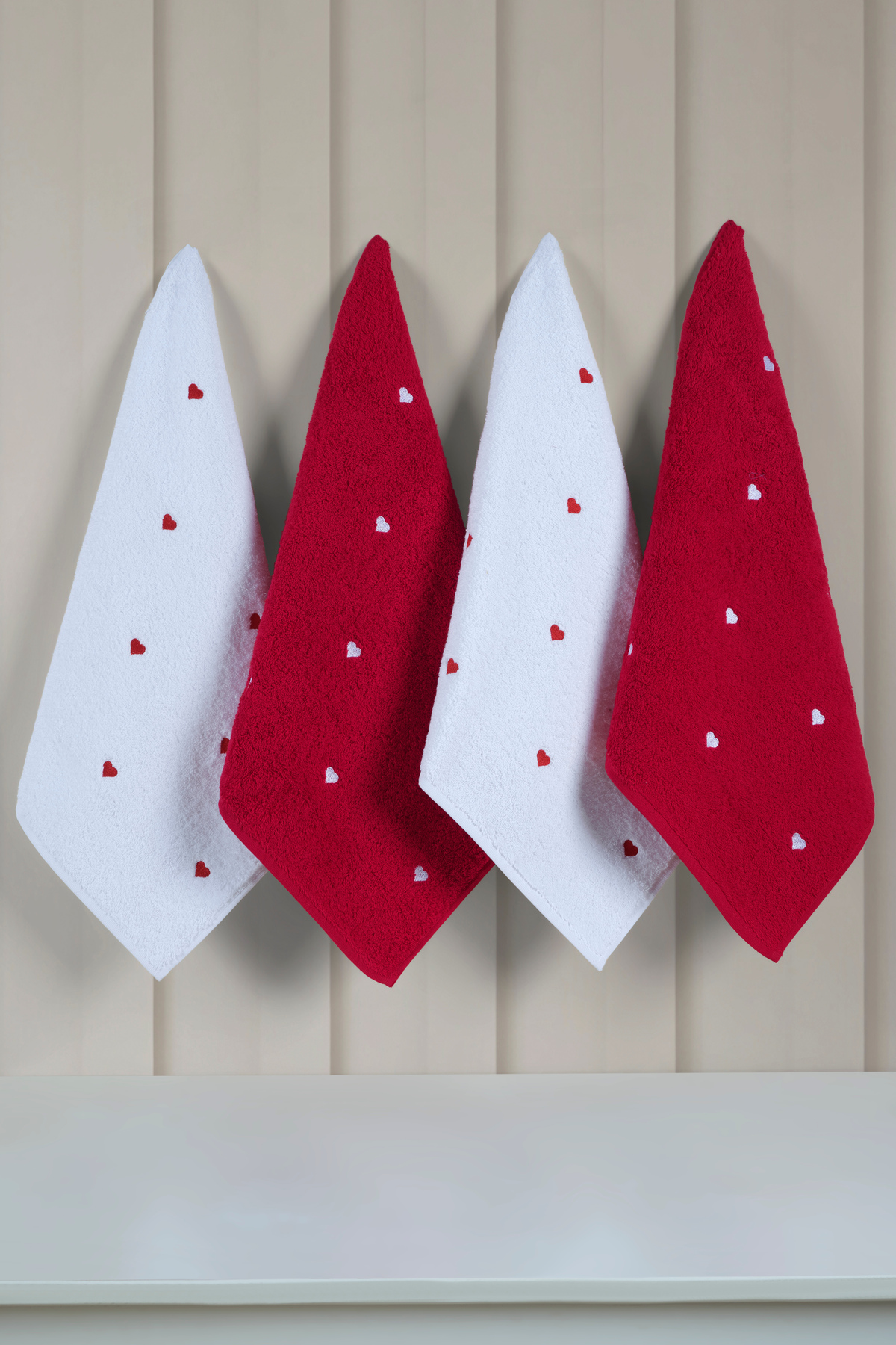 DNZGÜLCAN Lera 4'lü 50x90 Havlu Seti El Yüz Havlusu %100 Pamuk - Görsel 2