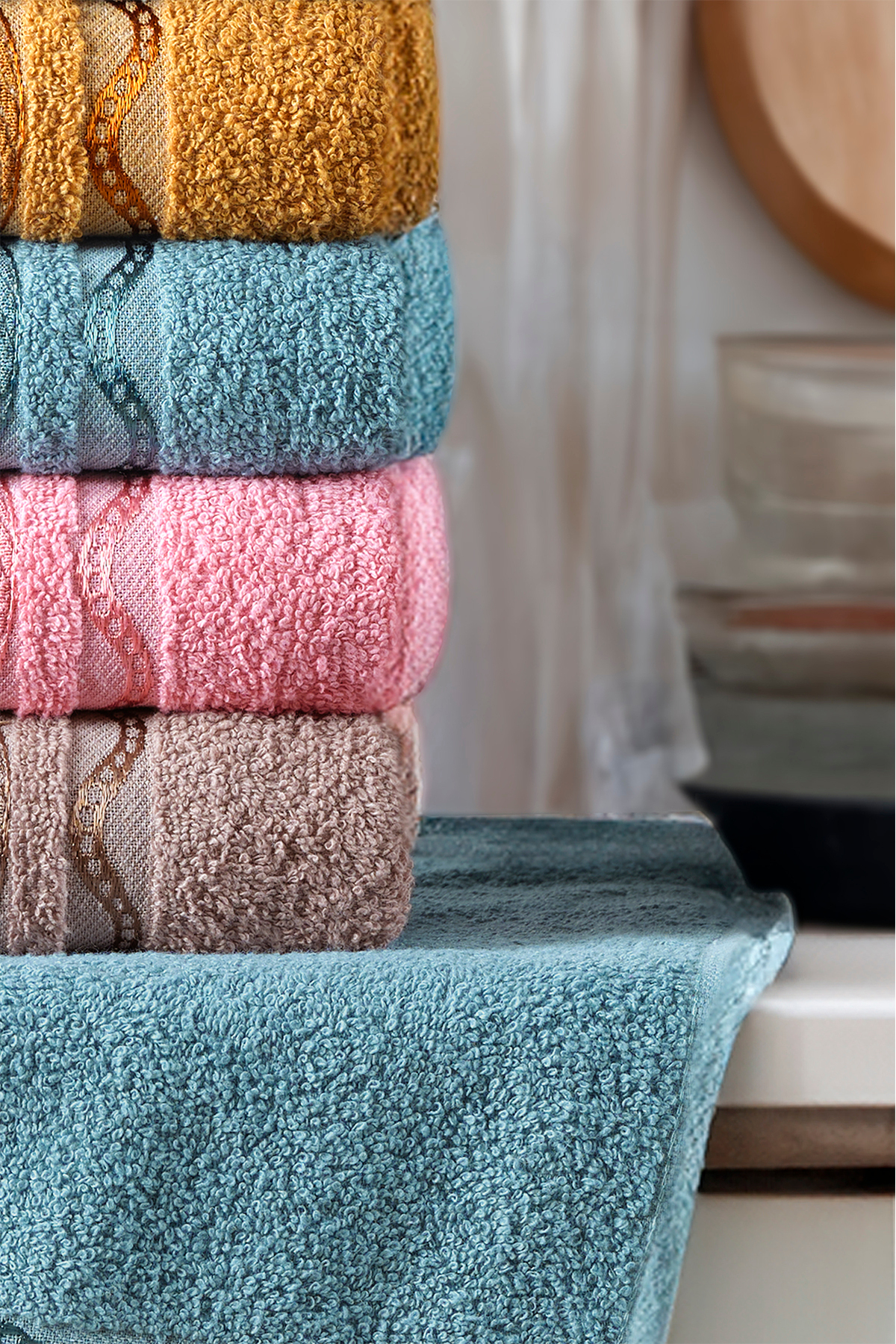 Comfort Home Boho 6'lı %100 Pamuk El, Yüz ve Mutfak Havlusu Seti - 30x50 cm - Görsel 3