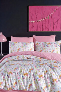 Rimo Home Lastikli Çarşaflı Çift Kişilik Nevresim Takımı