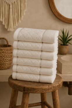 Güvenal Silva 6'lı 30x50 cm Misafir&Mutfak Havlusu | Havlu & Havlu Seti | Havlu | Havlu Takımı | Çeyiz Seti