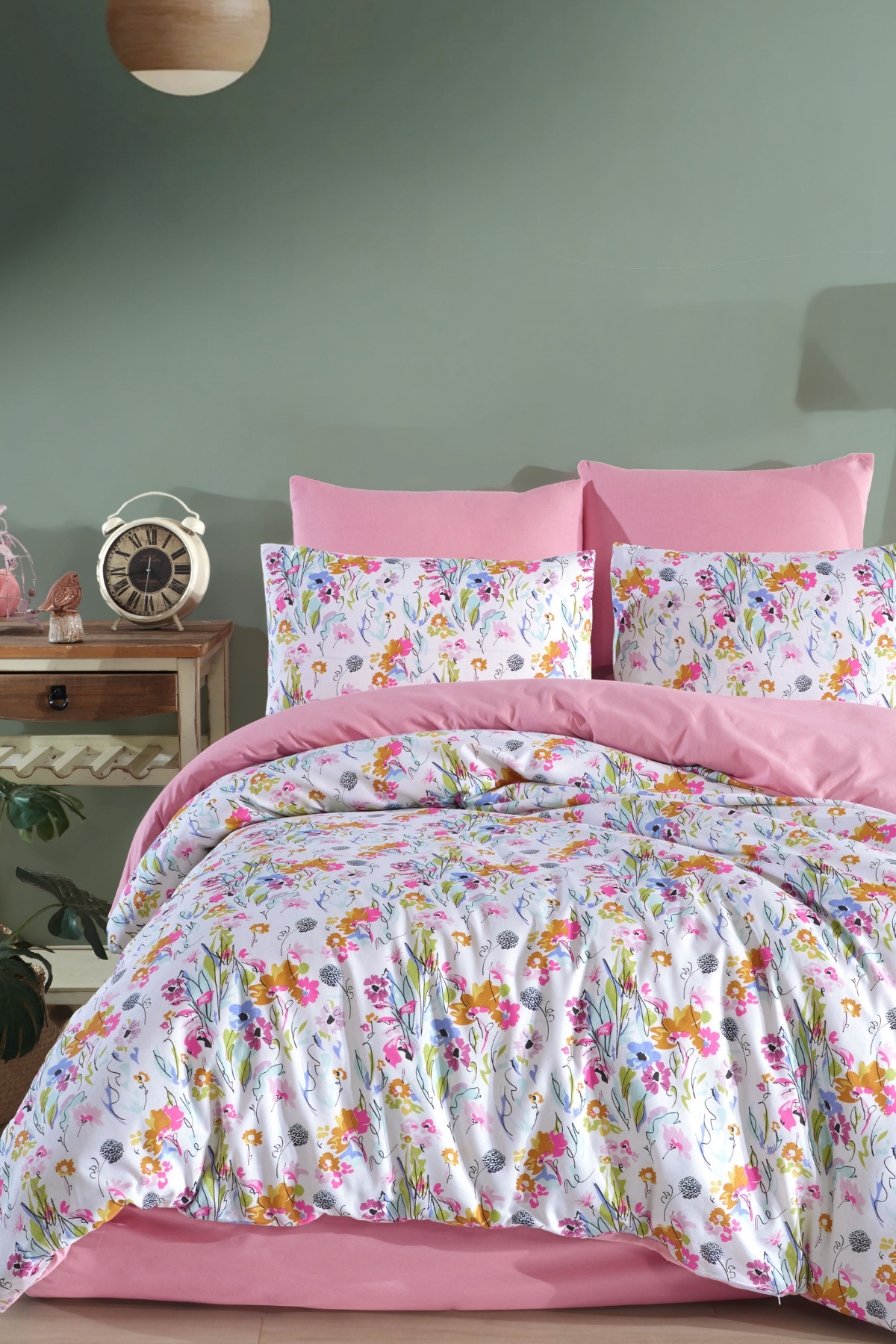 Rimo Home Lastikli Çarşaflı Çift Kişilik Nevresim Takımı - Görsel 2