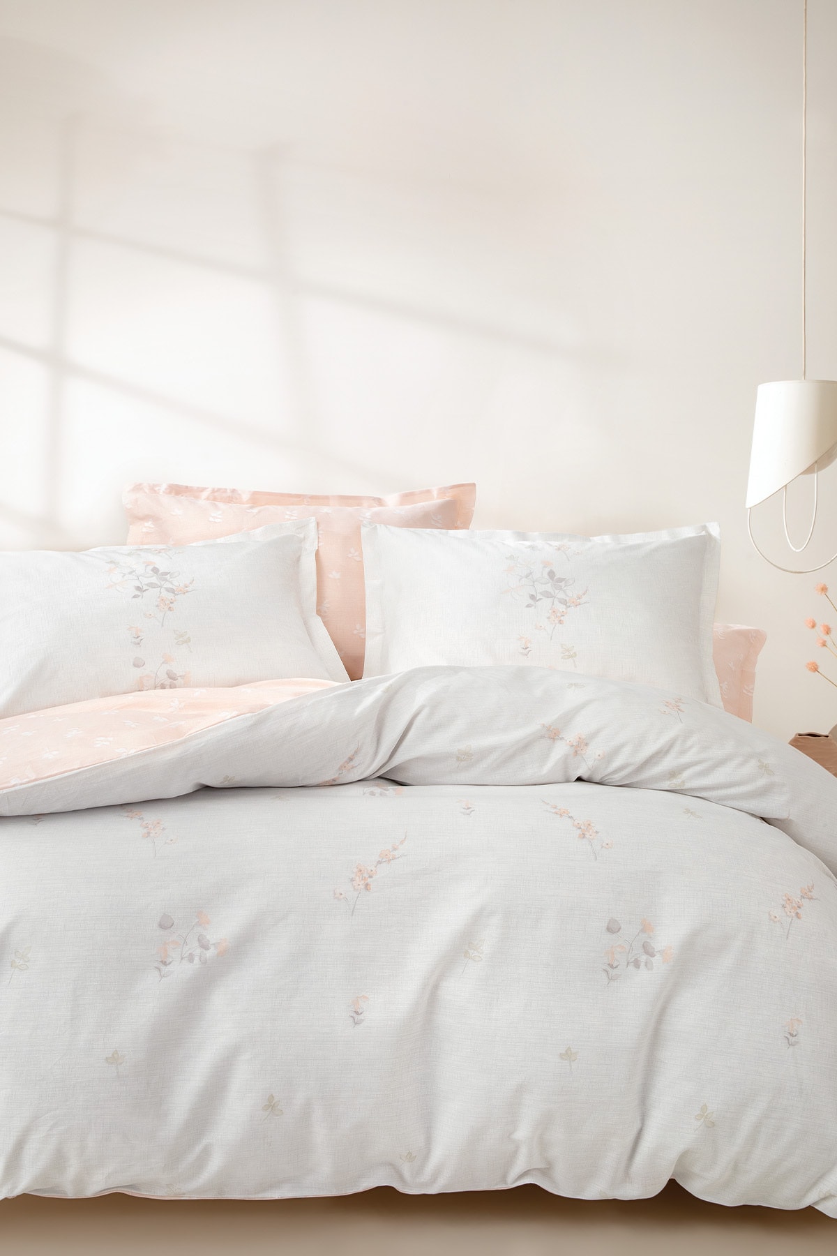 Yataş Ember Çift Kişilik Ranforce Nevresim Takımı - Pudra