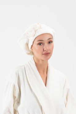 Ender Home CottonVerse Saç Kurulama Bonesi – %100 Pamuk , Fiyonklu