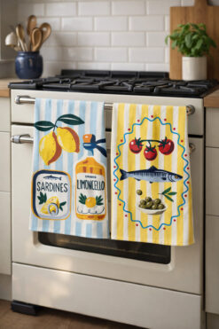 Pilloveland Desenli Mutfak Havlusu (2’li Set) | 30×50 cm - Limoncello