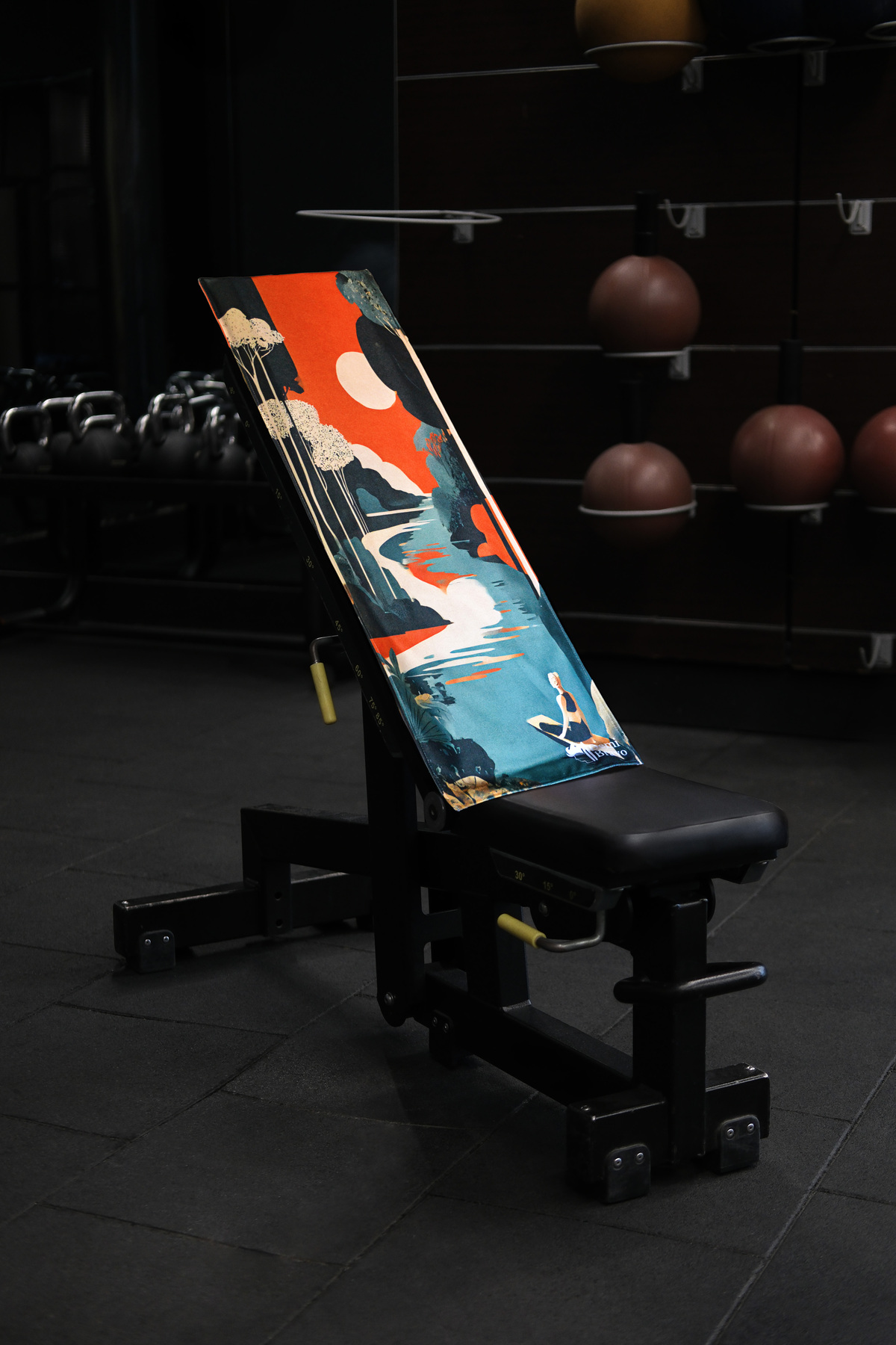 DEMİ BRAVO Özel Tasarım Cepli Pamuk Spor Havlusu - Harmoni