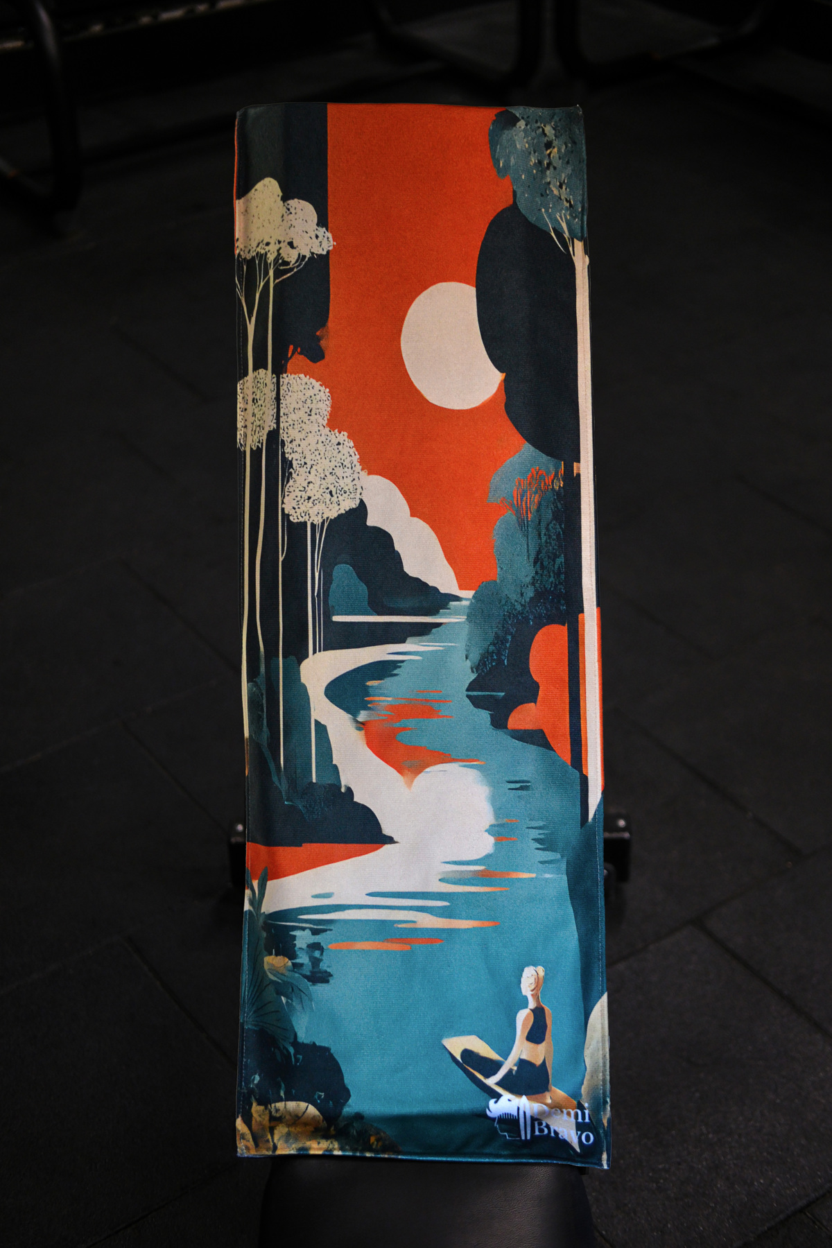 DEMİ BRAVO Özel Tasarım Cepli Pamuk Spor Havlusu - Harmoni - Görsel 2