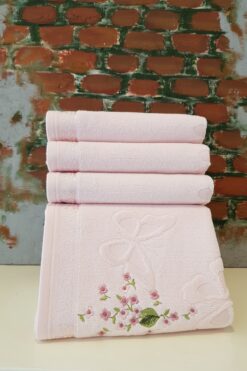 Özdilek Jasmin 4'lü Havlu Pembe