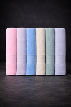 HOME MOD STORE 6 Adet SET 90x150 cm Mega Büyük Boy Banyo Havlusu Ultra Yumuşak, Emici & Gündelik Kullanıma Uygun