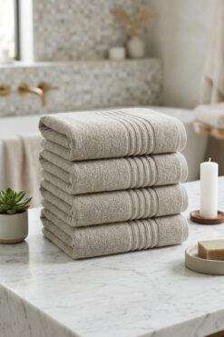 VAROL 4 Adet Kronos Serisi Otel El Yüz Havlusu 50x90 300gr