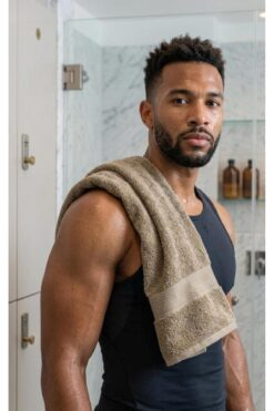 vanillasoft Vanilla 50 x 90 El Yüz Havlusu 100% Pamuk Yüksek Emicili Spor Fitness Kuaför/Berber Havlusu