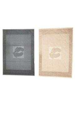 Özdilek Ayak Havlusu ( 2 Adet ) Winter Havlu Bej-Antrasit