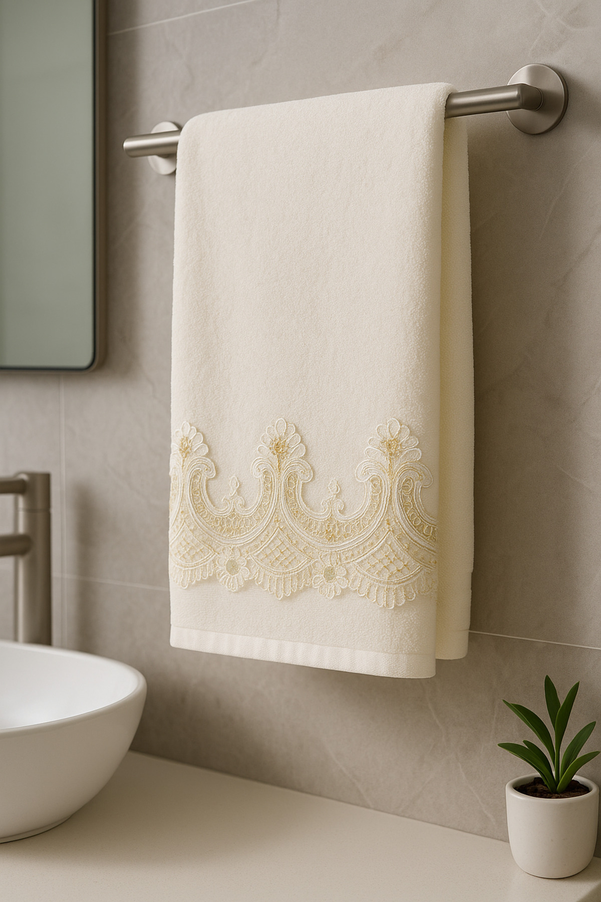 Çeyiz Bahçesi Çeyizlik Mirenda Kadife Havlu