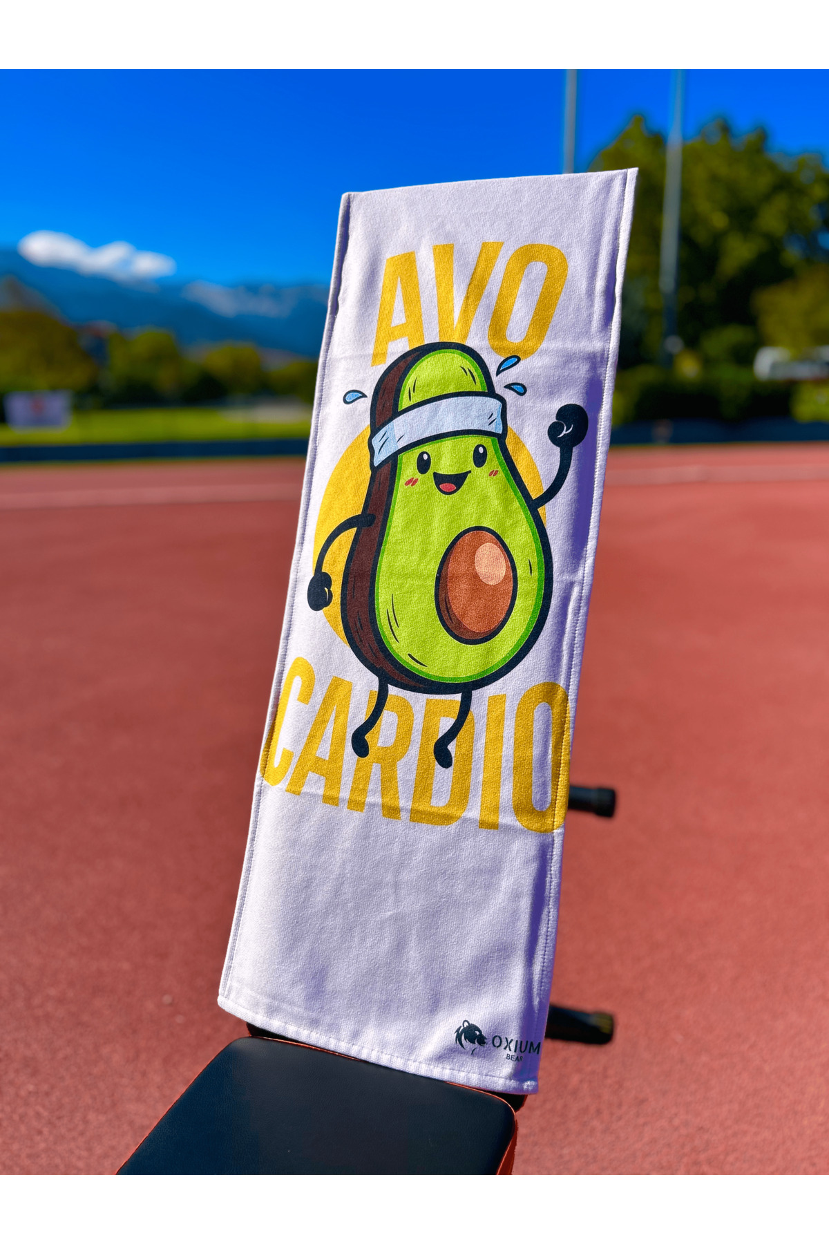 OXIUM BEAR Pamuklu Yeni Nesil Fitness Spor Havlusu - Dijital Baskılı - Hızlı Kuruyan Mikrofiber | AVOCARDİO - Görsel 2