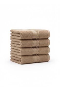 Layvera El Havlusu 50x90 | 6'lı set - %100 PAMUK - Sütlü Kahve - Yumuşak Doku