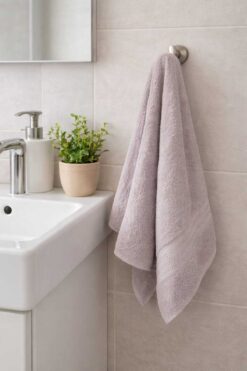 vanillasoft Vanilla 50 x 90 El Yüz Havlusu 100% Pamuk Yüksek Emicili Spor Fitness Kuaför/Berber Havlusu