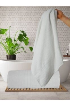 Şelale Can Ekstra Yumuşak Su Emici 90x140 Beyaz Tekli Banyo Havlusu