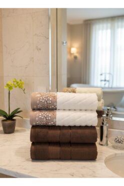 Özdilek Ochiba Trendy Yüz Havlusu 4 Adet-50x 90 cm