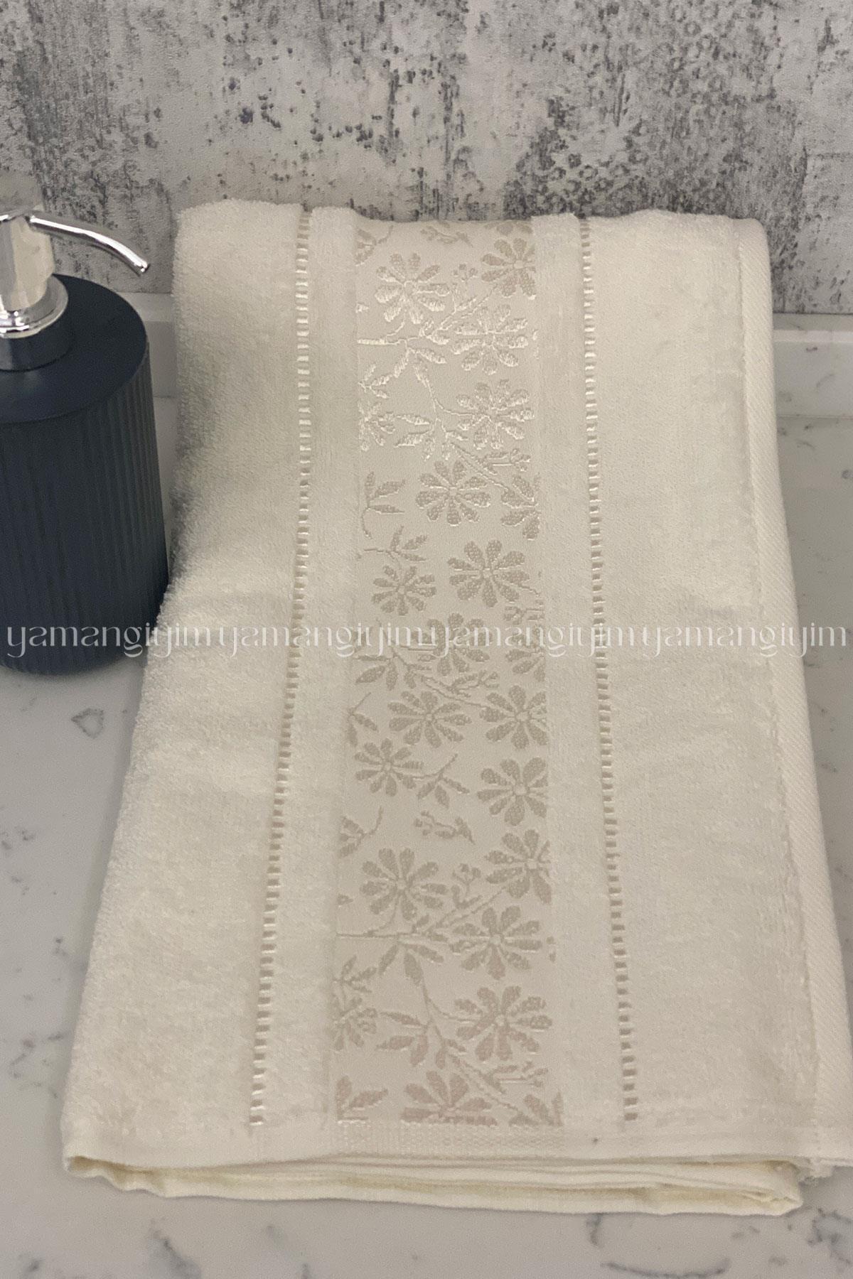 Özdilek Blossom El-Yüz Havlusu 4 Adet-Krem - Görsel 3