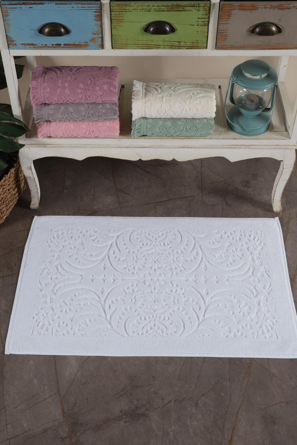 VAROL 2 Adet Gramajlı Jakaranda Ayak Havlusu Paspas - Görsel 3