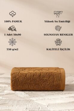 ARACHNE Ivy | Tekli | 50x90cm | 100% Pamuk | Premium Havlu | Özel Bez Çantası Hediyelidir |