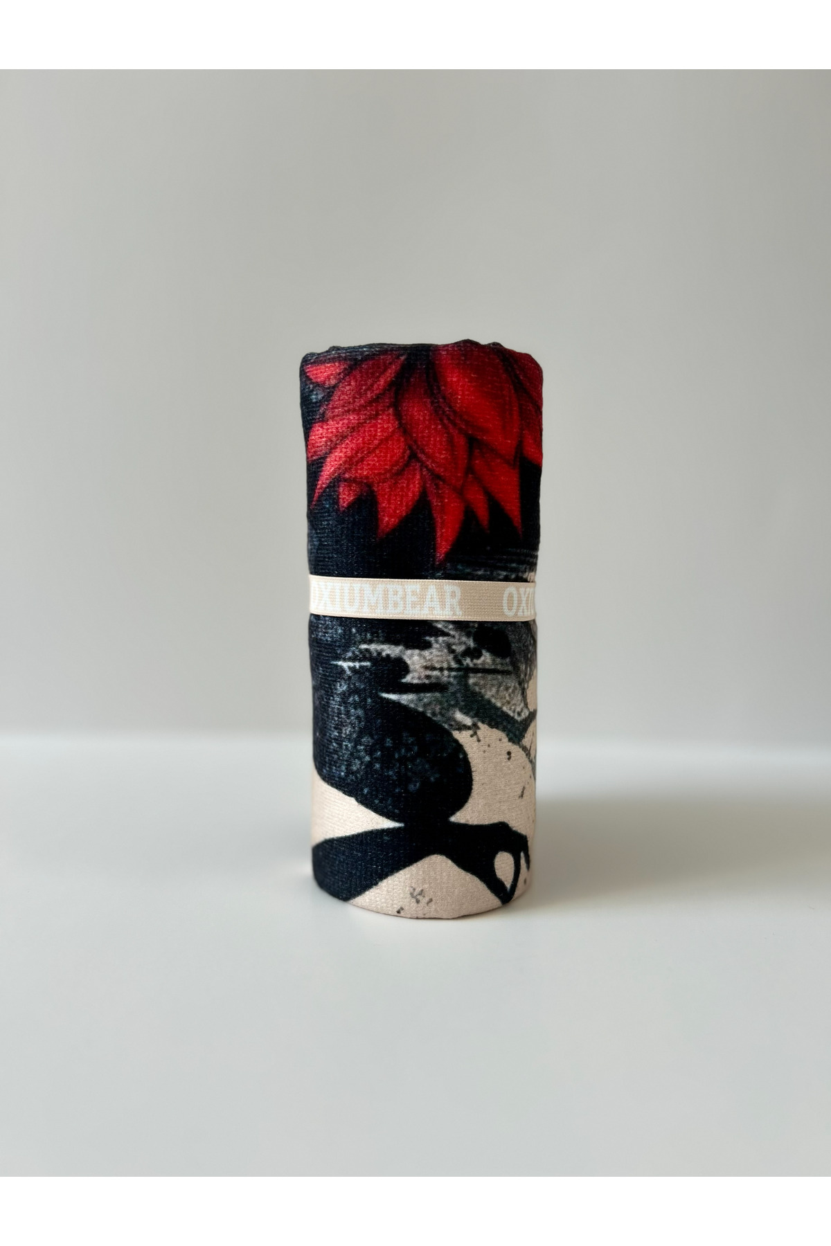 OXIUM BEAR Mikrofiber, Yoga, Pilates, Reformer, Kadın Fitness Spor Havlusu 50x90 Pamuklu Özel Tasarım - LOTUS - Görsel 2