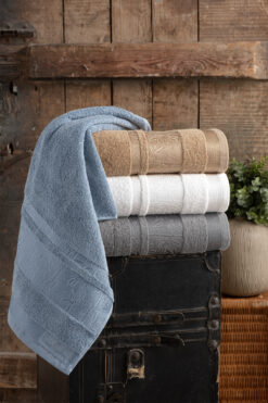 Pierre Cardin 4'lü Bambu Yüz Havlusu Palm