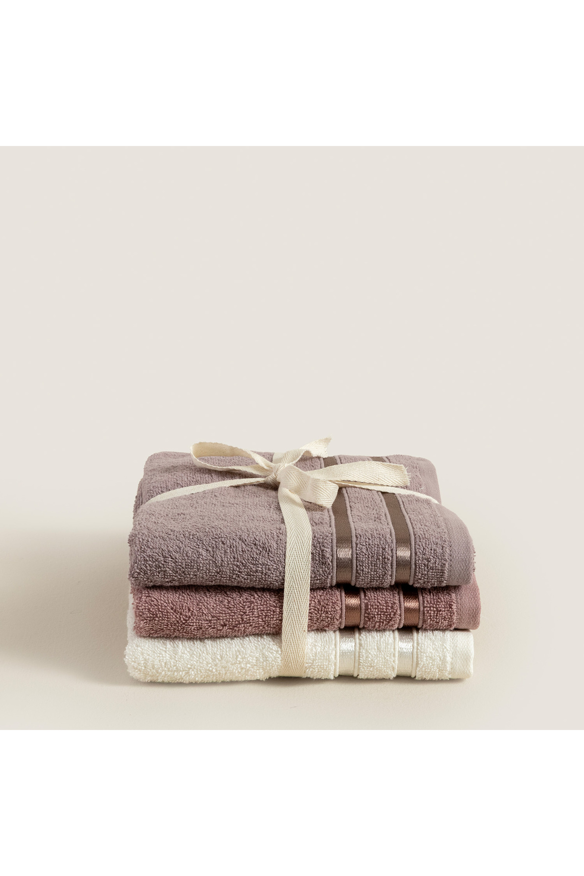 Chakra Chıc %100 Pamuk 3'lu Yüz Havlusu Seti 50x80 cm - Görsel 3