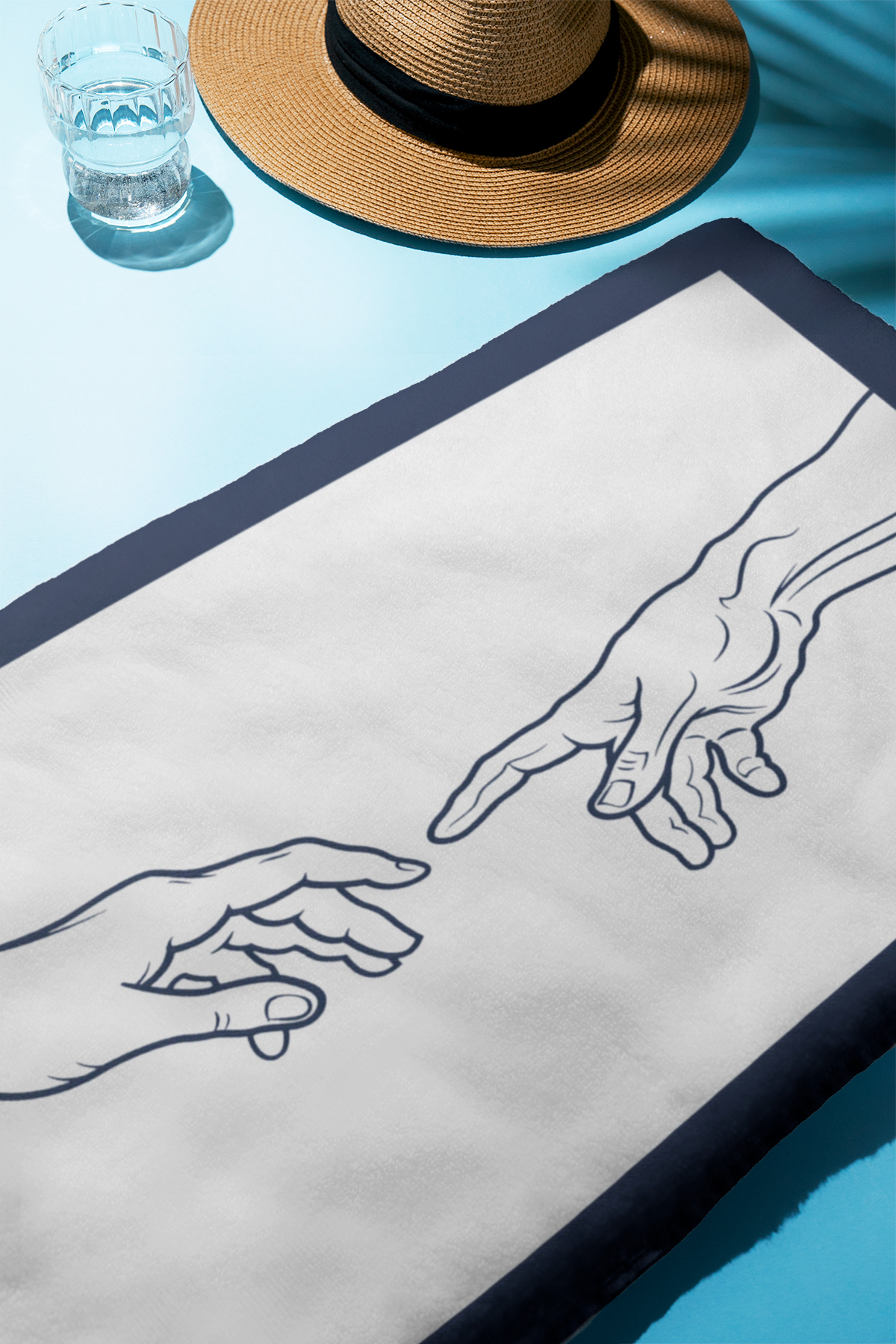 PATRON Dijital Baskı Plaj Deniz Havlusu Modern Desenli Peştamal HVL0090 - Görsel 3