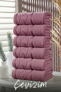 Çeyizim %100 Pamuk Desenli El & Mutfak Havlusu | Kurulama Bezi | 6 Adet 30x50 cm | Yumuşak & Emici